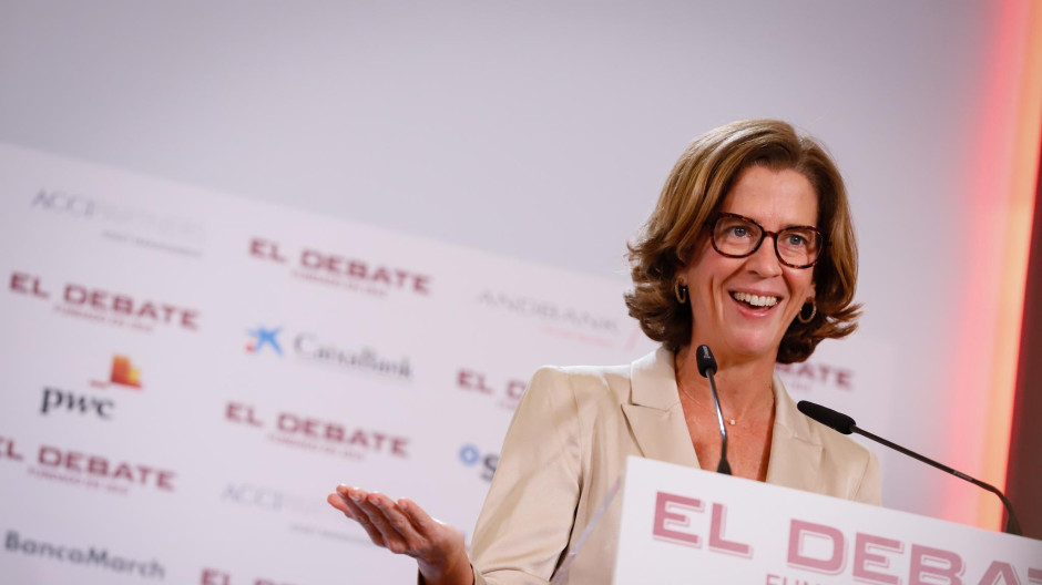 Alejandra Kindelán, durante la inauguración de la II Jornada Financiera de El Debate