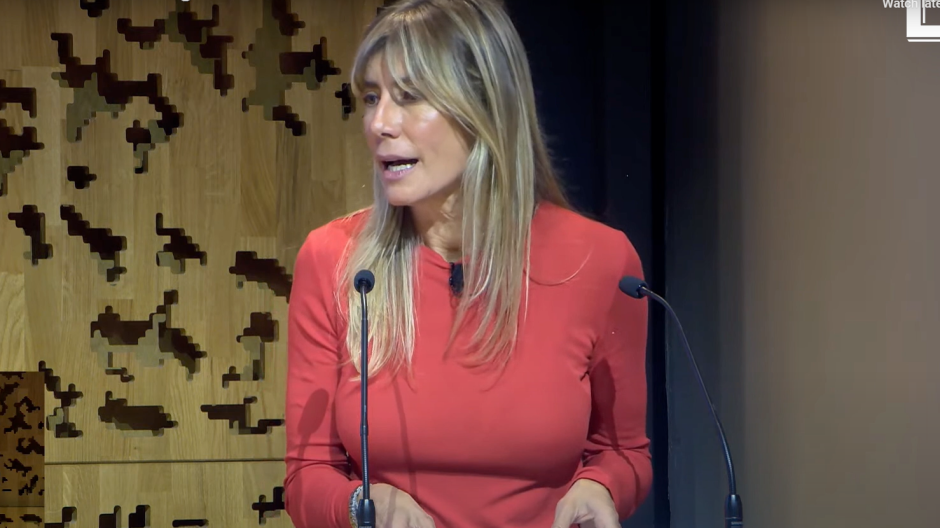 Begoña Gómez, en un acto de su máster celebrado en el CaixaForum