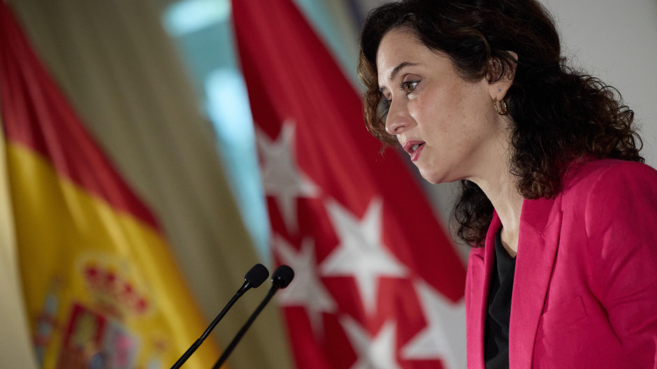 La presidenta de la Comunidad de Madrid, Isabel Díaz Ayuso