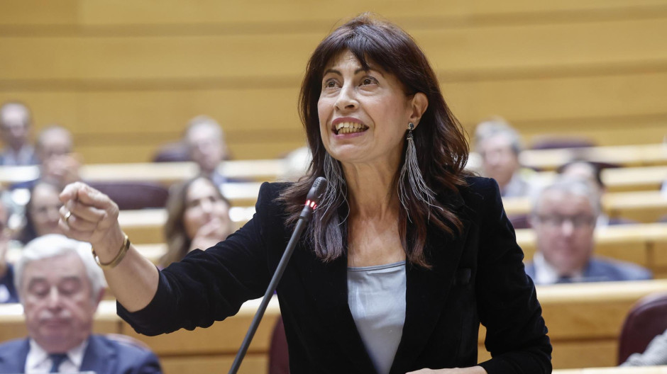 La ministra de Igualdad, Ana Redondo, en la sesión de control al Gobierno en el Senado