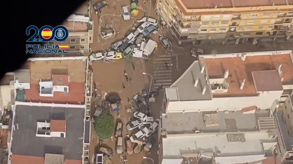 Así se ven desde el aire los estragos causados por la DANA en la Comunidad Valenciana