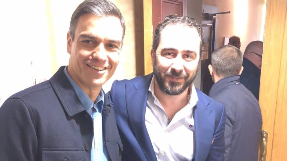 Víctor de Aldama con Pedro Sánchez