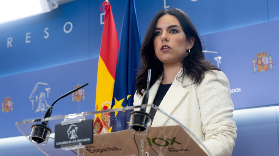 La portavoz de Vox en el Congreso, Pepa Millán