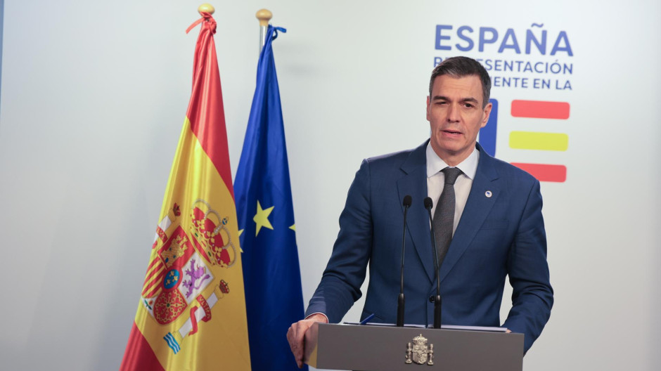 Pedro Sánchez, este jueves desde Bruselas