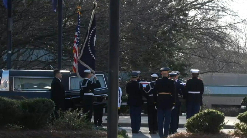 Así comenzó el cortejo fúnebre para despedir a Jimmy Carter y que culminará con un funeral de Estado