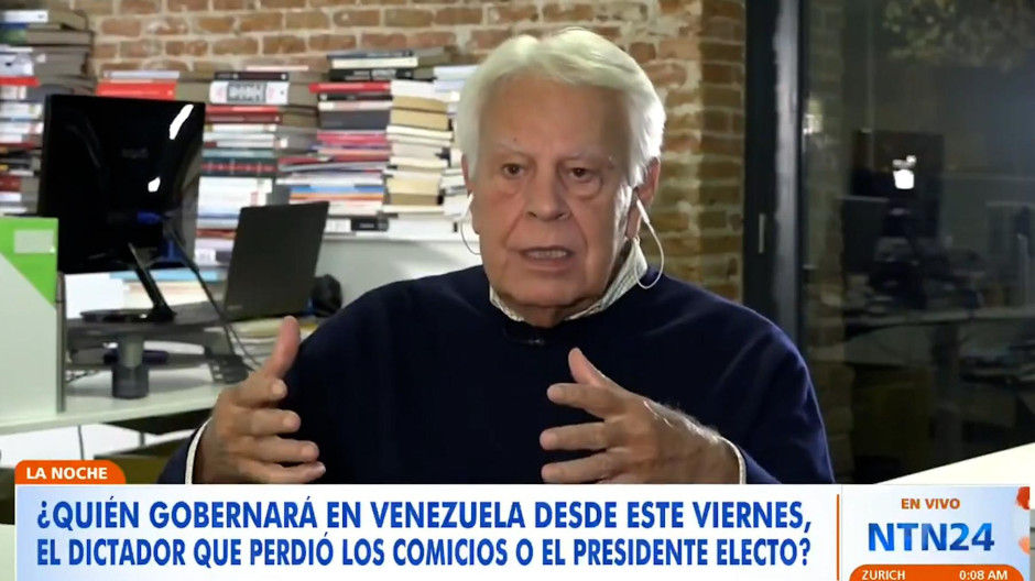 Felipe González: «No sé por qué Sánchez no reconoce a Edmundo, no hay nada que se lo impida»