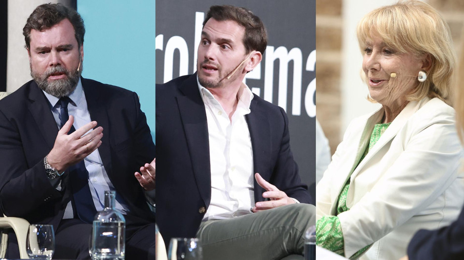 DIRECTO | Espinosa de los Monteros, Aguirre y Rivera atienden a una mesa sobre el futuro de España