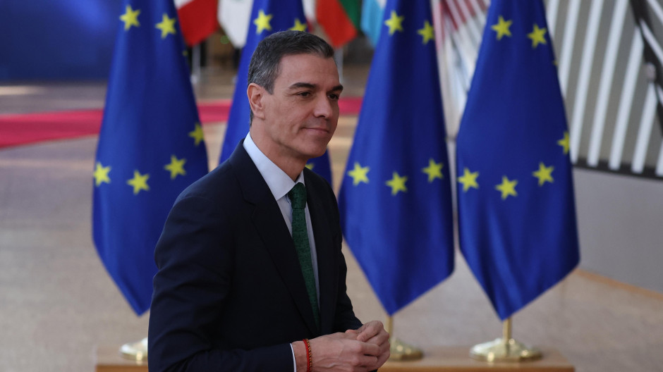 Pedro Sánchez, a su llegada al Consejo Europeo