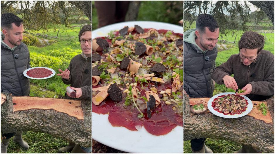 Carpaccio de lomo de ciervo, la receta de San Tierno