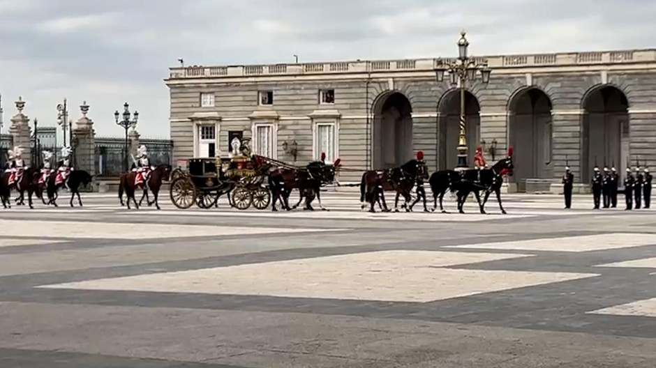 Carrozas en el Palacio Real de Madrid