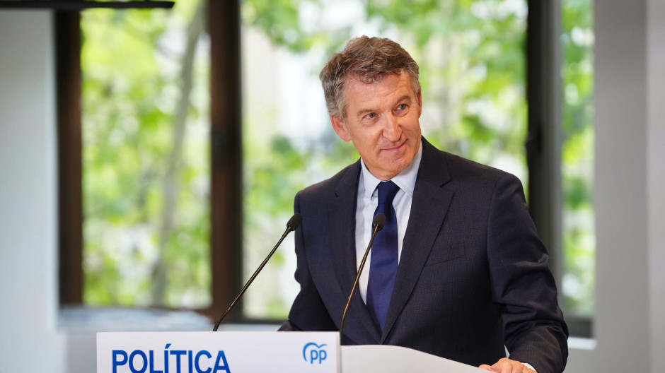 El presidente del PP, Alberto Núñez Feijóo