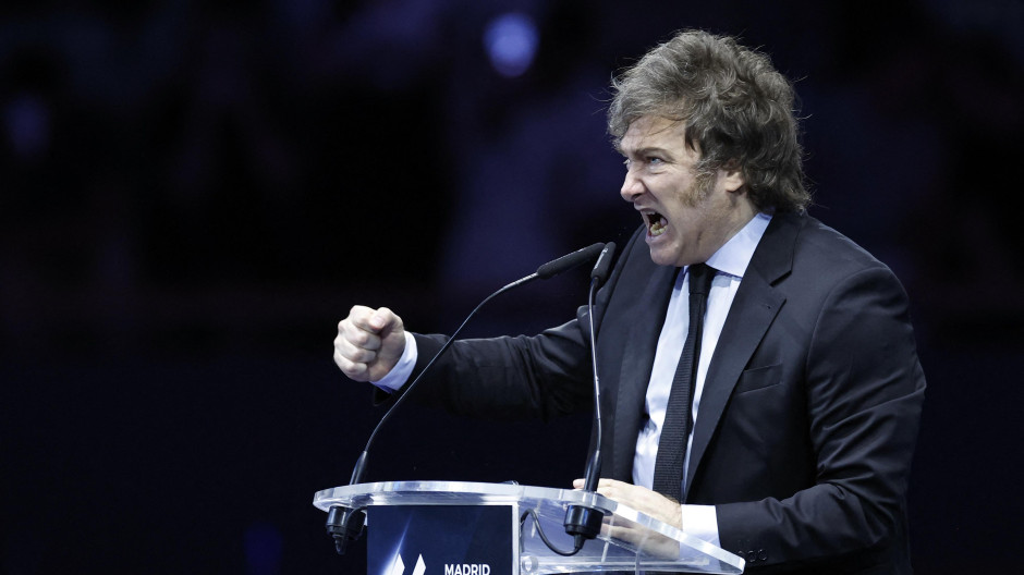 Javier Milei, presidente de Argentina, durante su discurso en el Madrid Economic Forum