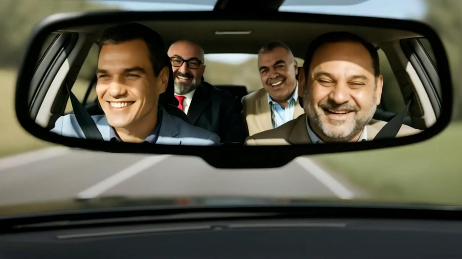 El vídeo con IA del PP contra 'La banda del Peugeot': «Queda uno para que caiga toda la banda»