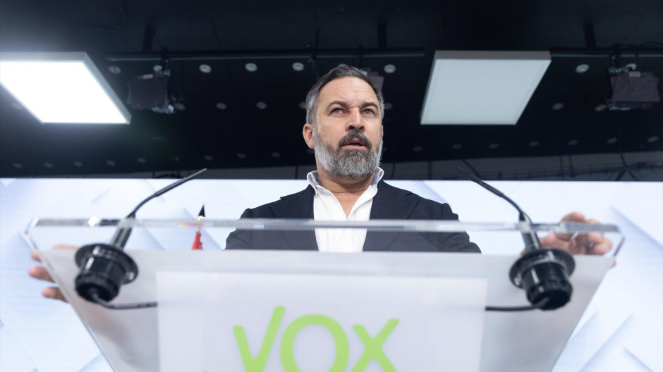 El líder de Vox, Santiago Abascal