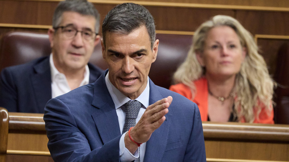 El presidente del Gobierno, Pedro Sánchez, en el Congreso de los Diputados