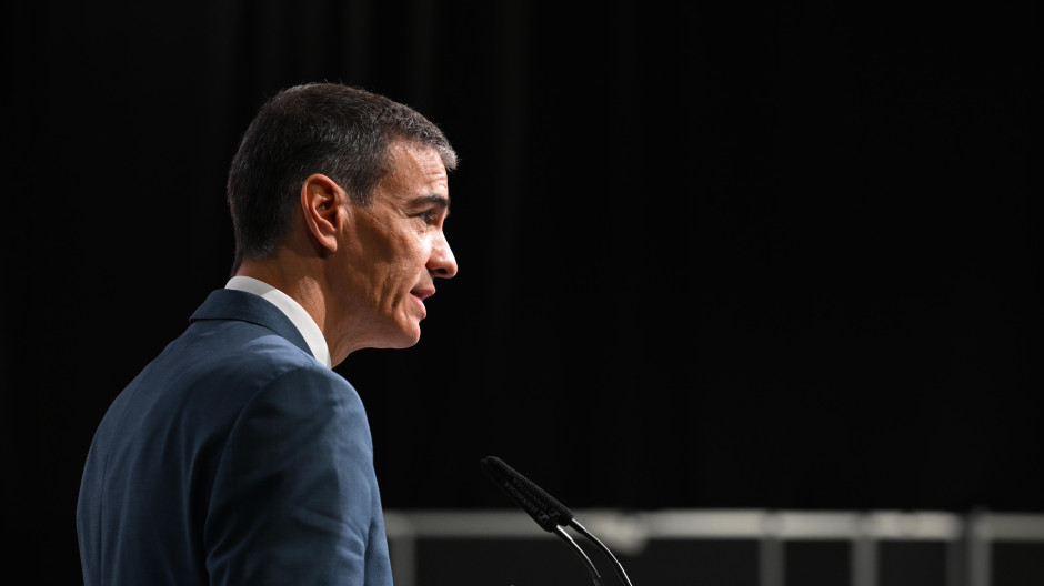 Pedro Sánchez, este martes en la cumbre de la ONU en Sevilla