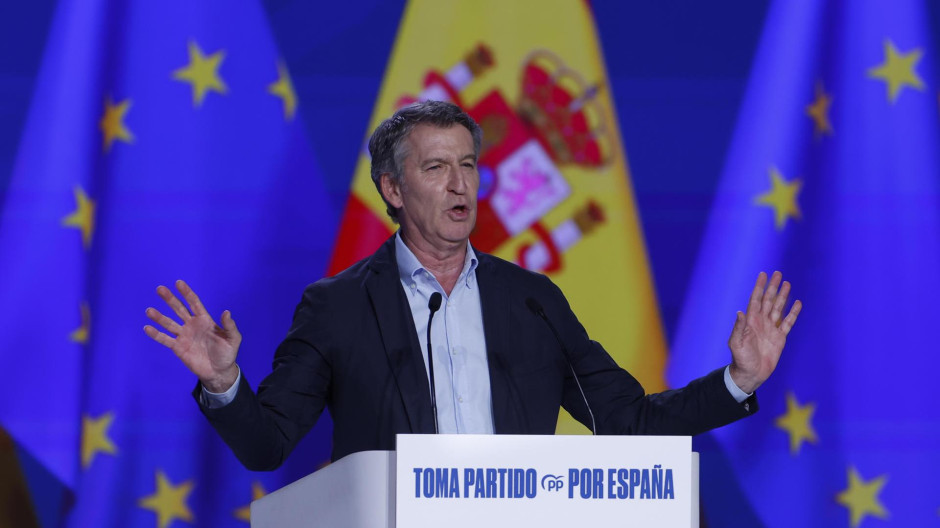 El líder del PP, Alberto Núñez Feijóo