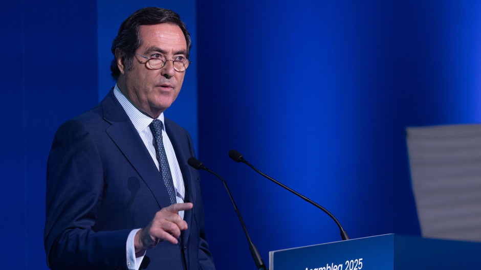 El presidente de la CEOE, Antonio Garamendi