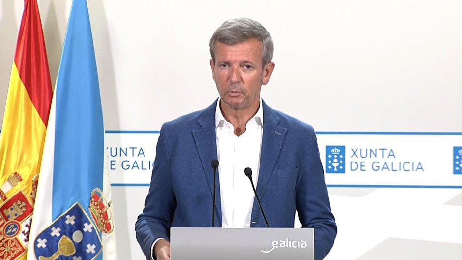 Declaraciones de Alfonso Rueda, presidente de la Xunta de Galicia