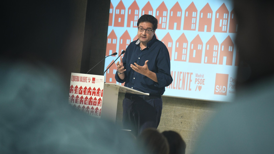 El secretario general del PSOE de Madrid, Óscar López