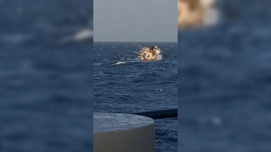 Pesquero gallego hundiéndose frente a las costas de Mauritania