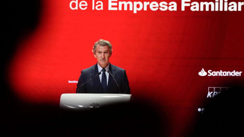 El presidente del PP, Alberto Núñez Feijóo