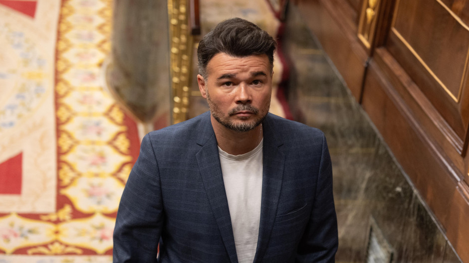 El portavoz de ERC en el Congreso, Gabriel Rufián