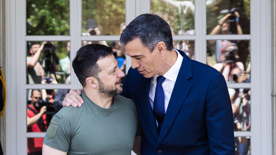 Sánchez y Zelenski en La Moncloa