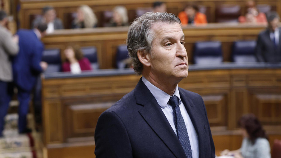 El líder del PP, Alberto Núñez Feijóo