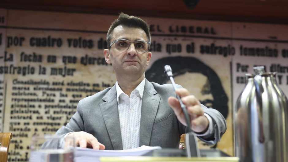 José Pablo López, presidente de RTVE, en su comparecencia de este jueves en el Senado