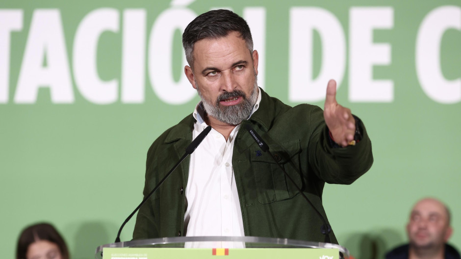 El líder de Vox, Santiago Abascal