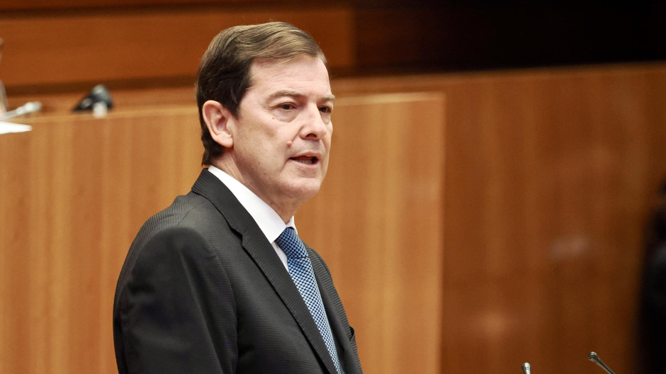 El presidente de la Junta de Castilla y León, Alfonso Fernández Mañueco