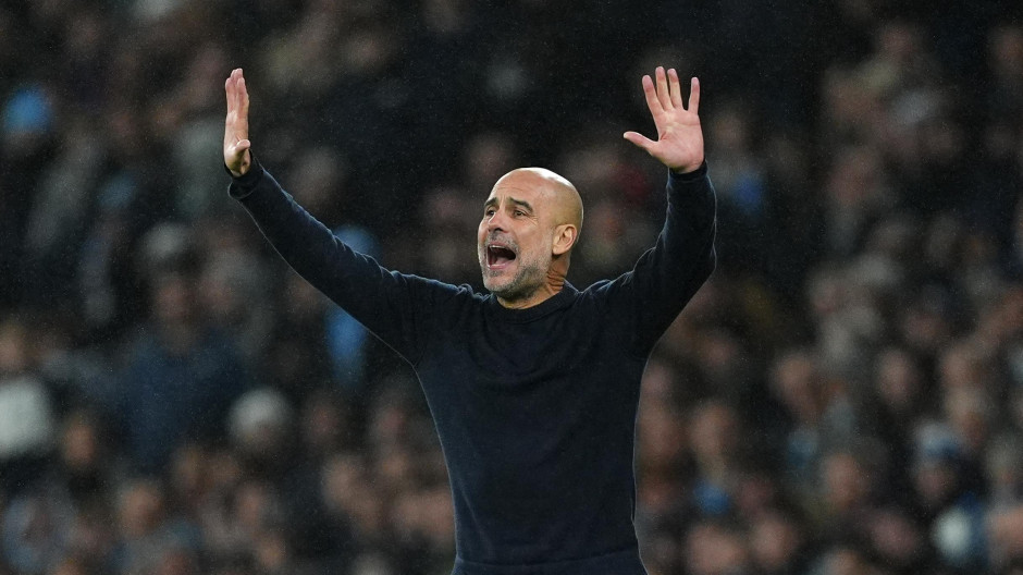 El entrenador del Manchester City, Pep Guardiola