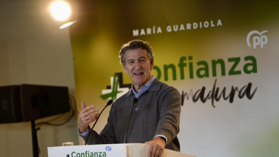 El líder del Partido Popular, Alberto Núñez Feijóo