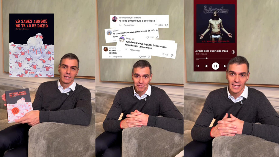 Fotograma del vídeo de Sánchez publicado en su cuenta oficial de TikTok