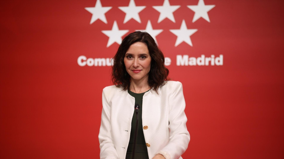La presidenta de la Comunidad de Madrid, Isabel Díaz Ayuso, durante una rueda de prensa tras la reunión del Consejo de Gobierno