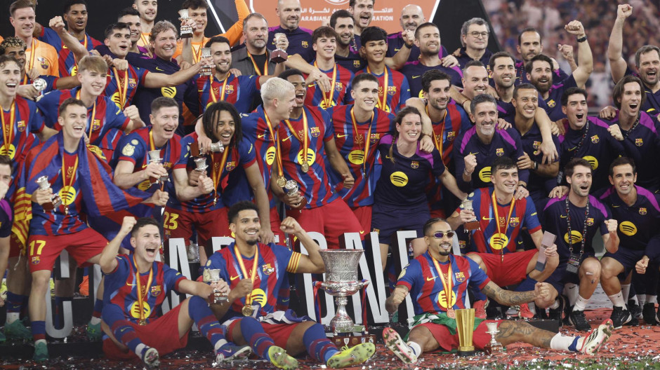 barça supercopa celebración