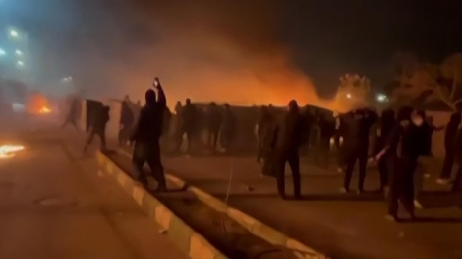 Protestas en Teherán contra el régimen de los ayatolás