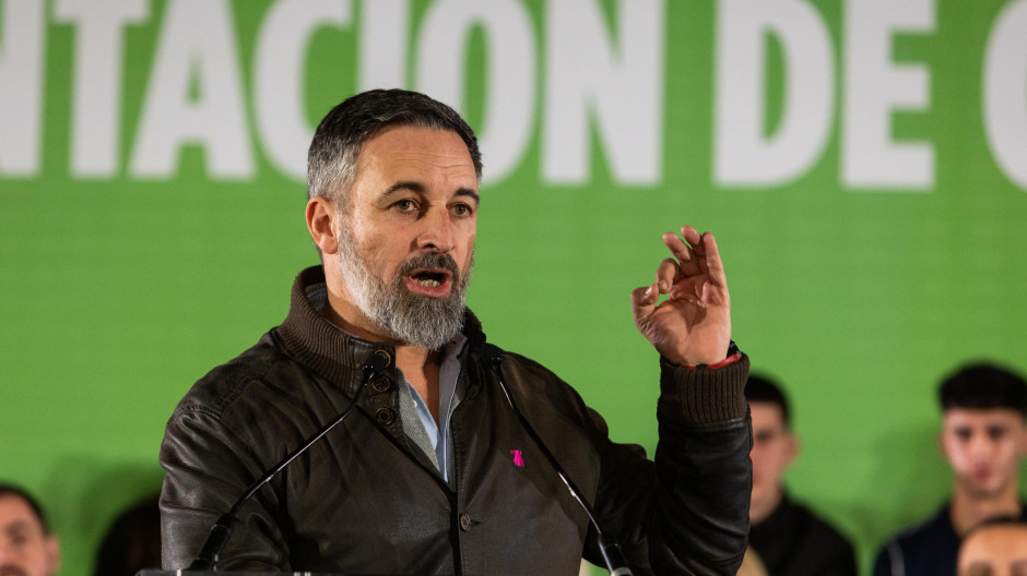 El líder de Vox, Santiago Abascal