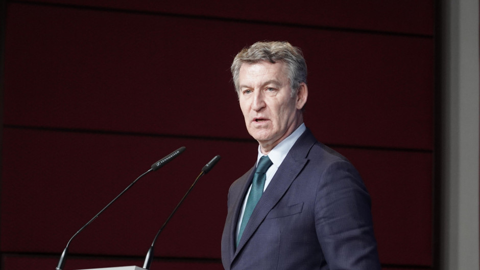 El presidente del Partido Popular, Alberto Núñez Feijóo