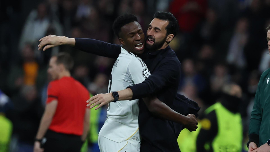 Vinicius Jr. y Álvaro Arbeloa