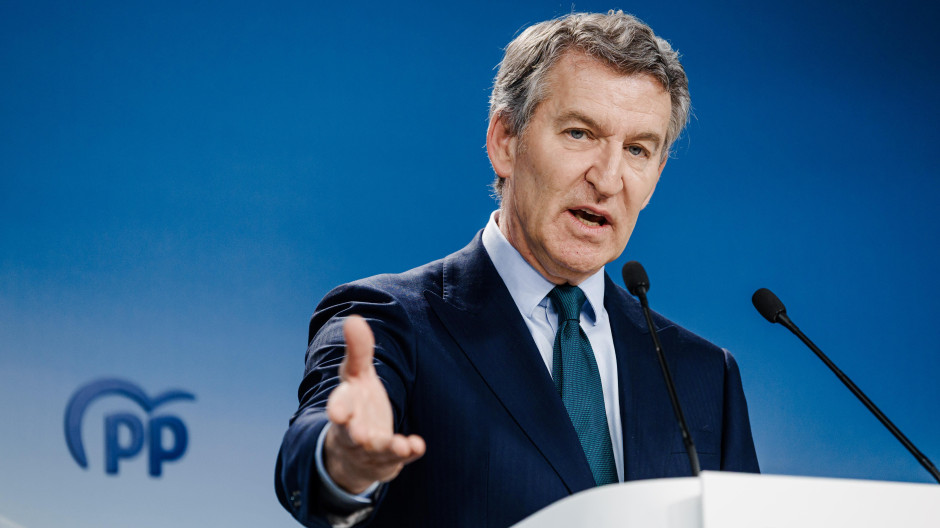 El presidente del Partido Popular, Alberto Núñez Feijóo