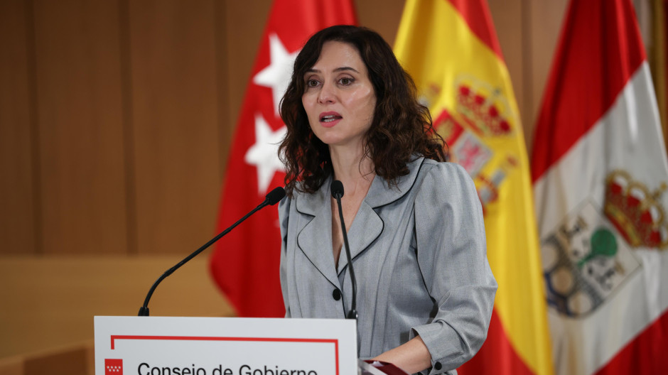 La presidenta de la Comunidad de Madrid, Isabel Díaz Ayuso