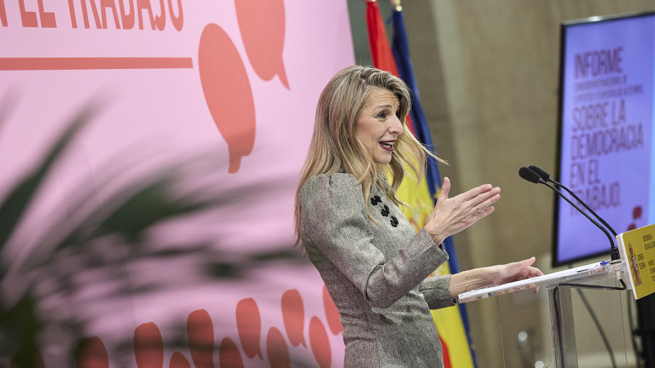 La vicepresidenta segunda del Gobierno y ministra de Trabajo y Economía Social, Yolanda Díaz