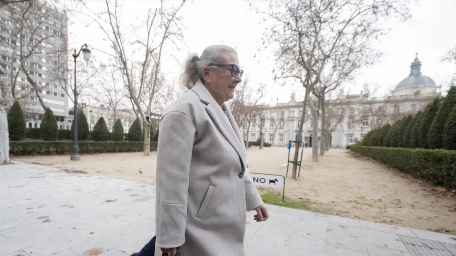 La investigada Carmen Pano a su llegada a la Audiencia Nacional