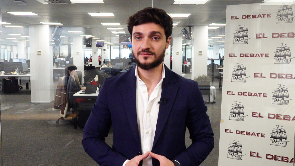 Alejandro Entrambasaguas en la redacción de El Debate