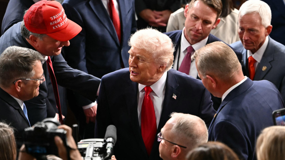 AFP__20260225__98UU9M3__v1__HighRes__DonaldTrumpGivesTheStateOfTheUnionAddressToCong