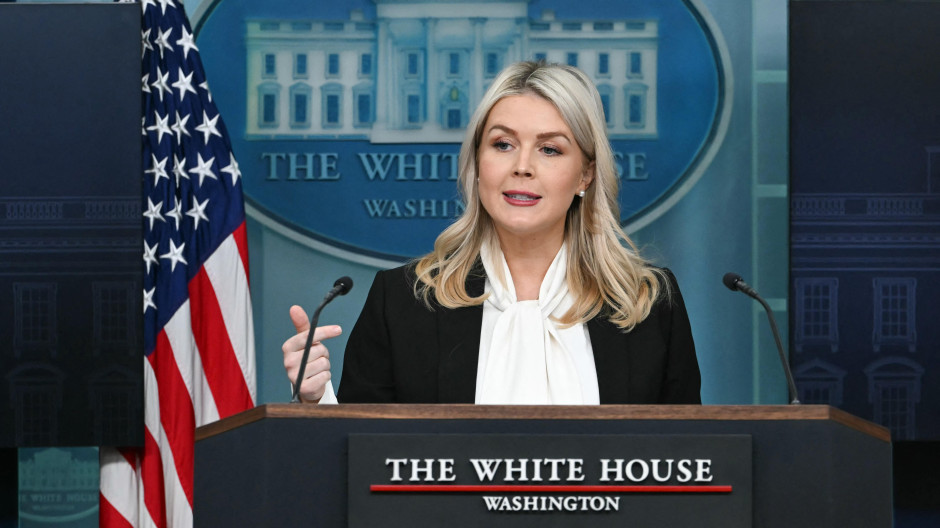 Karoline Leavitt, portavoz de la Casa Blanca de Donald Trump