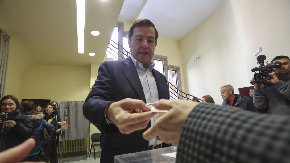 El ganador de las elecciones, Alfonso Fernández Mañueco