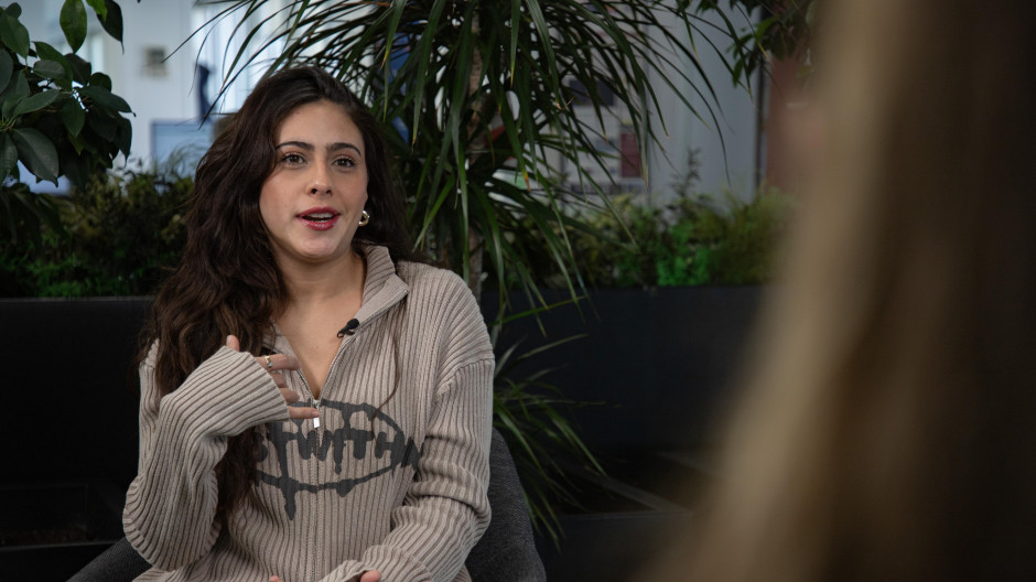 Poly Díaz en una entrevista en El debate